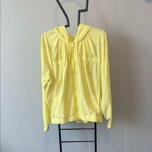 Zella Light Yellow Women's Windbreaker w/Hood